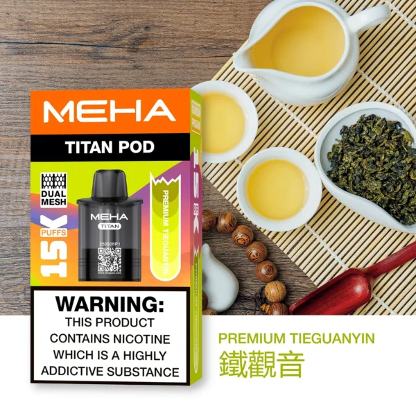 超值特惠【買3贈主機】MEHA TITAN 泰坦專用煙彈 |  口感細膩穩定輸出順暢擊喉感均衡 高還原風味持久耐用人氣款首選