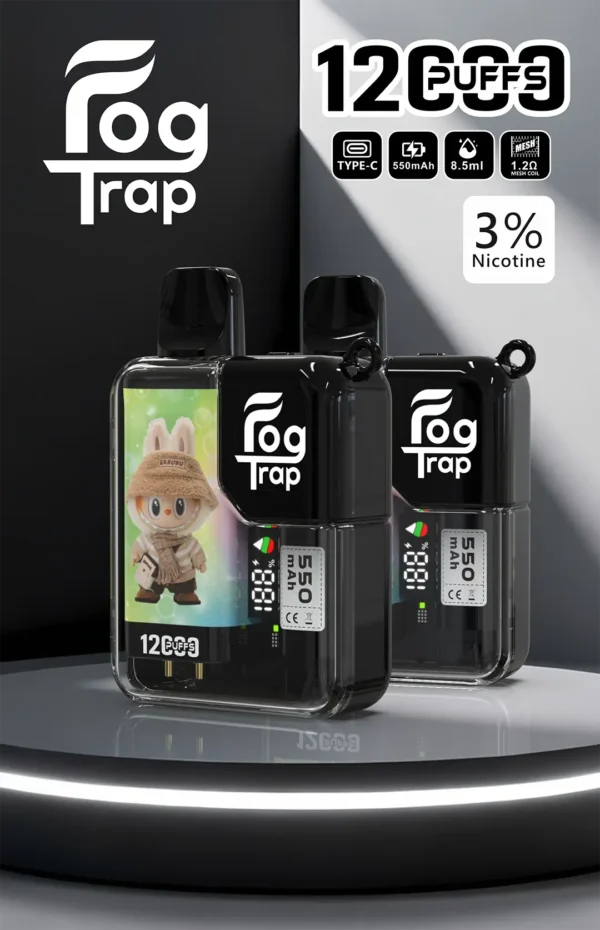 超值特惠【滿10贈1】Fog Trap 12000口 | 蠟筆小新×LABUBU聯名限定設計 | 高口數持久霧化潮玩收藏系隨身裝置