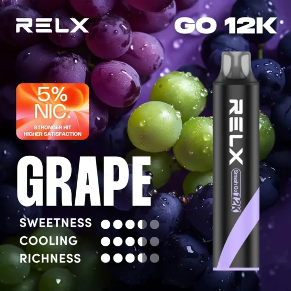 RELX Smash Go 12000抛棄式主機 | 時尚外型搭配輕巧設計 攜帶方便隨時使用 打造無負擔體驗