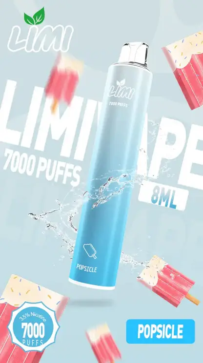 LIMI 7000口拋棄式|化繁為簡的工藝結晶清透綿長的入喉享受 高濃度果香冰感層次