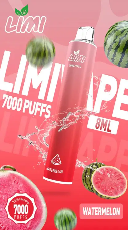 LIMI 7000口拋棄式|化繁為簡的工藝結晶清透綿長的入喉享受 高濃度果香冰感層次