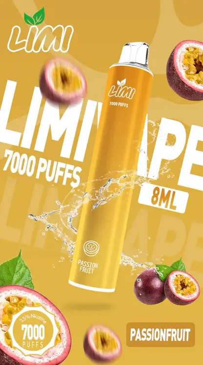 LIMI 7000口拋棄式|化繁為簡的工藝結晶清透綿長的入喉享受 高濃度果香冰感層次