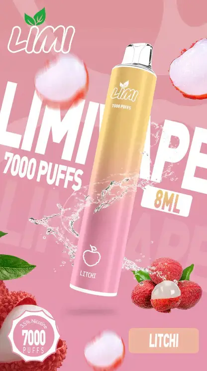 LIMI 7000口拋棄式|化繁為簡的工藝結晶清透綿長的入喉享受 高濃度果香冰感層次