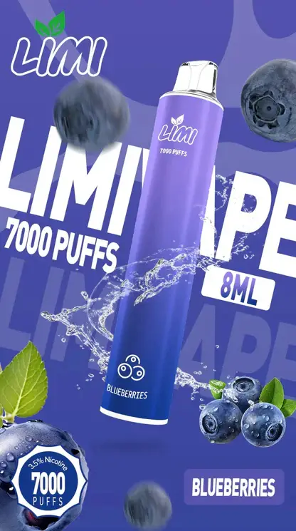 LIMI 7000口拋棄式|化繁為簡的工藝結晶清透綿長的入喉享受 高濃度果香冰感層次