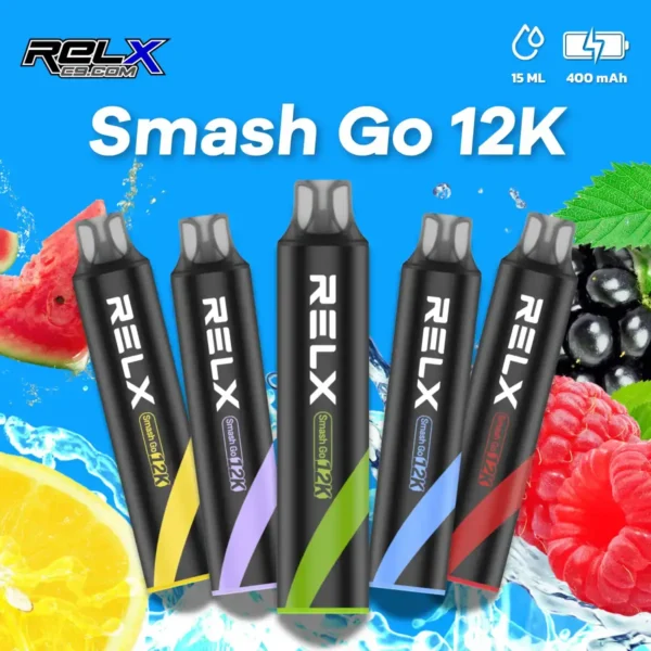 RELX Smash Go 12000抛棄式主機 | 時尚外型搭配輕巧設計 攜帶方便隨時使用 打造無負擔體驗