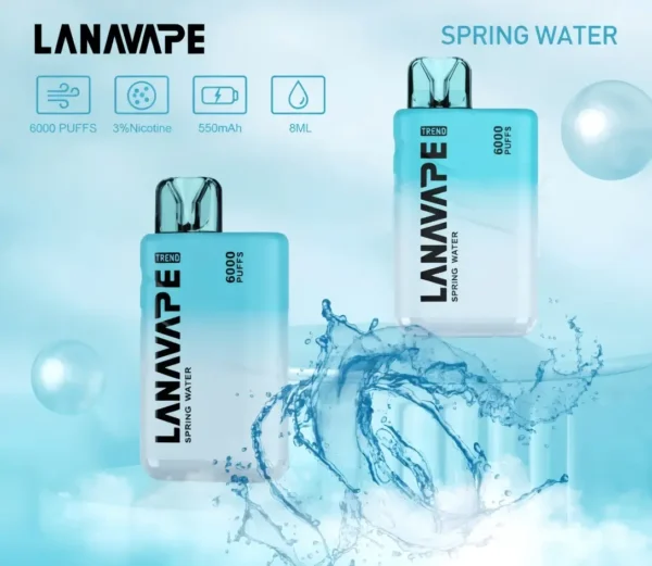 LANA 6000拋棄式 | 高吸數一次性電子煙設計 口感順滑煙霧飽滿無需維護即開即用的便攜霧化裝置